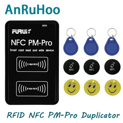 RFID декодиращ дубликатор NFC четец на смарт чип карти 13.56Mhz 1K s50 Badge Clone 125Khz T5577 Token Tag Writer PM Pro Key Copier