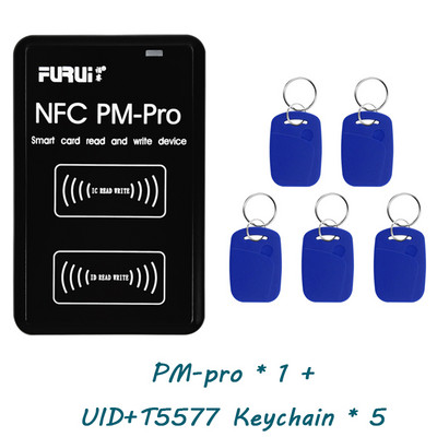 RFID dekodeerimine paljundusaparaat NFC Smart Chip kaardilugeja 13,56Mhz 1K s50 märgi kloon 125Khz T5577 Token Tag Writer PM Pro võtmekoopiamasin