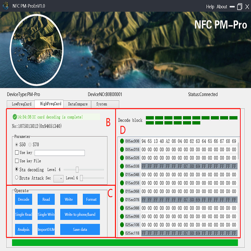 RFID dekodavimo dauginimo aparatas NFC Smart Chip kortelių skaitytuvas 13.56Mhz 1K s50 Badge Clone 125Khz T5577 Token Tag Writer PM Pro Key Copier