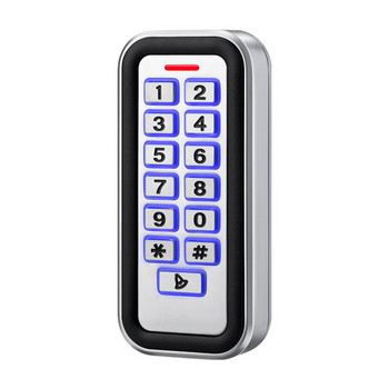 IP67 Αδιάβροχο 2000 User Zinc Metal Access Control Πληκτρολόγιο 125Khz RFID Card Reader with Wiegand Output & Input Entry Door Opener