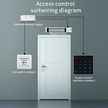 WIFI Tuya Smart App Door Access Control ID πληκτρολογίου RFID 125KHz Standalone Access Controller Card Reader T1203 2000Users All-in-one