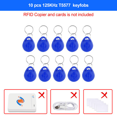 RFID-lugeja kirjutaja paljundusmasin 125KHz 13,56MHz krüptitud programmeerija USB UID T5577 võtmehoidja kaardi tugi NFC telefoni/randmepaela