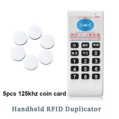 Kézi RFID sokszorosító NFC olvasó 125Khz T5577 Writer 13.56Mhz UID Smart Chip Card Key Cloner programozó másoló