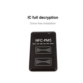 Νέος αντιγραφέας αποκωδικοποίησης κρυπτογράφησης NFC-PM5 Συσκευή ανάγνωσης καρτών ελέγχου πρόσβασης RFID S50 UID Smart Chip Writer ICID Frequency Copier