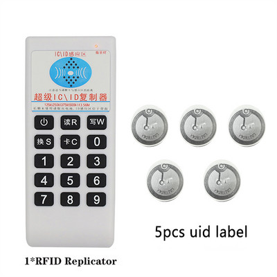 Piekļuves kontrole Rokas RFID IC/ID karšu lasītājs Rakstīšanas kopētājs 125Khz 13.56MHZ piekļuves kontroles karšu kopētājs