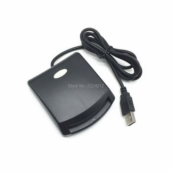 ISO7816 Επικοινωνία με EMV USIM SIM eID Φόρος στον ιστό Smart Chip Card Reader Writer Προγραμματιστής + πρόγραμμα οδήγησης CD + 2PCS SLE4442 Chip Cards