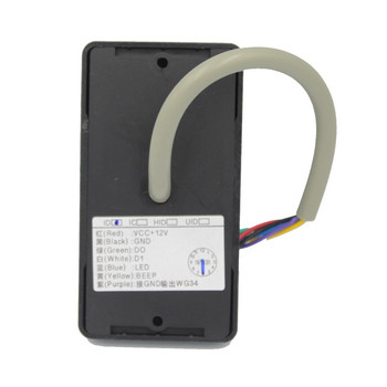 125khz Контрол на достъпа Четец на RFID карти IP65 Водоустойчив Wiegand 26 34 Четец на карти LED индикатори Сигурност RFID EM Четец на ID карти