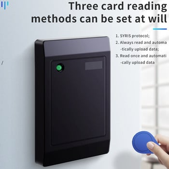 Προσαρμοσμένη TTL Communication Outdoor Waterproof 125Khz 13,56Mhz Proximity Card Reader RS232/RS485 Interface Rfid Card Reader