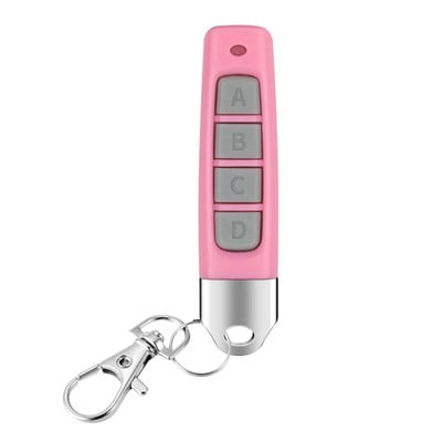 433MHz klonēšanas koda plastmasas 4 taustiņi kopēšanas tālvadības pults ar baterijām darbināma klonēšanas tālvadības pults, daudzfunkcionāla garāžas vārtiem