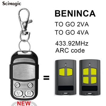 Beninca TO.GO2 VA 2 канала 433MHz Rolling Code & ARC ключодържател за гараж с дистанционно управление