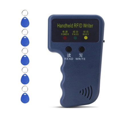 Handheld Flipper Zero Duplicator Card Reader 125KHz EM4100 Video Programmer Writer T5577 Repetitive Wipe Handheld RFID Writer