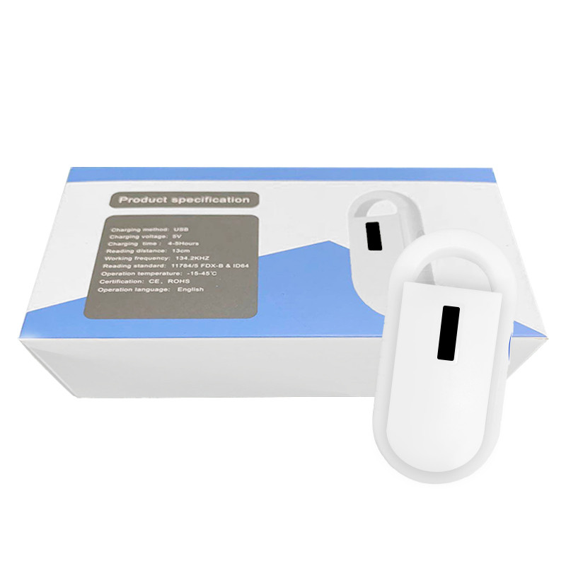 Rfid FDX-B/A gyvūnų žyma Mikroschemų skaitytuvas ISO lustas Nešiojamas OLED naminių šunų kačių skaitytuvas 134,2 khz, skirtas RFID stiklo žymų gyvūnų mikroschemai