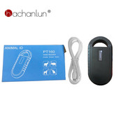 Jauns melns Rfid FDX-B/A dzīvnieku tagu mikroshēmas lasītājs ISO mikroshēma OLED mājdzīvnieku suņu skeneris 134,2 khz Rfid stikla tagu mikroshēmai dzīvnieku