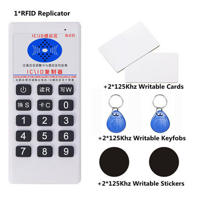 Rokas frekvences 125Khz-13,56MHZ kopētāja pavairotājs klonētājs RFID NFC IC karšu lasītājs un rakstīšanas piekļuves kontroles kartes tagu kopētājs