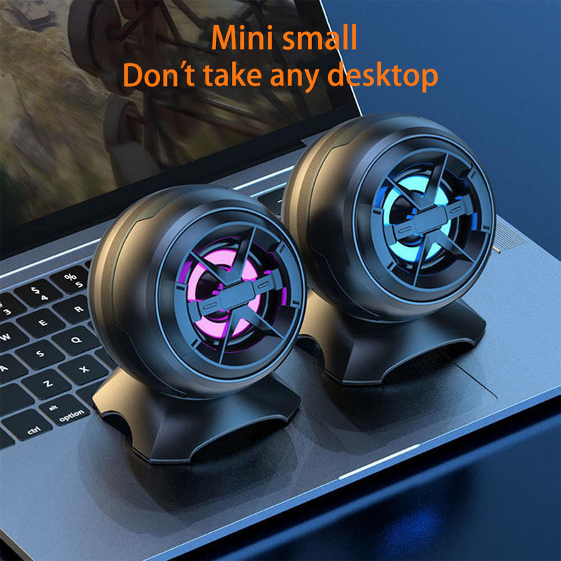 USB laidiniai kompiuterio garsiakalbiai Deep Bass garso dėžutės garsiakalbis nešiojamam kompiuteriui Galingas žemųjų dažnių garsiakalbis stalinis nešiojamasis mini garsiakalbis