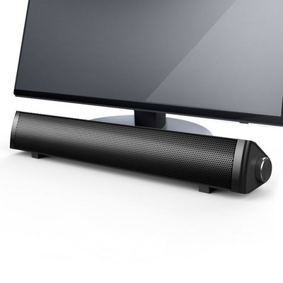 SADA V105 Computer Speakers Wired Computer Sound Bar Speaker Bar Stereo USB Powered Mini Long Soundbar for TV PC Desktop Laptop