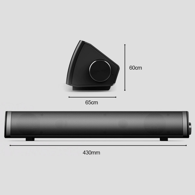 SADA V105 Kompiuterio garsiakalbiai Laidiniai Kompiuterio garso juosta Garsiakalbių Baras Stereo USB maitinamas Mini Long Soundbar, skirtas televizoriui PC stalinis nešiojamasis kompiuteris