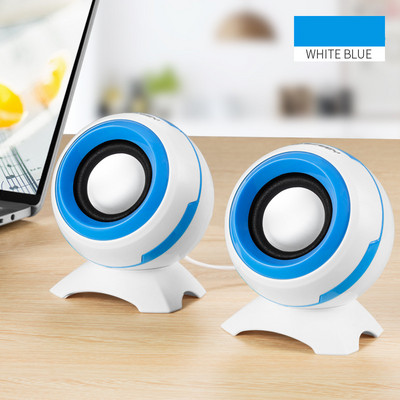 3,5 mm-es és USB adapter vezetékes mini számítógép hangszóró Q8 basszus sztereó asztali hangszóró laptop telefonhoz AUX audio multimédiás hangszóró