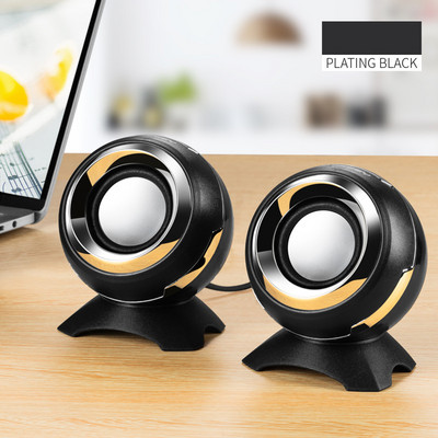 3,5 mm-es és USB adapter vezetékes mini számítógép hangszóró Q8 basszus sztereó asztali hangszóró laptop telefonhoz AUX audio multimédiás hangszóró