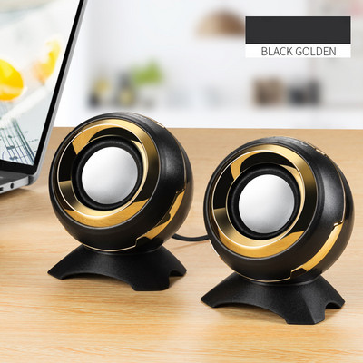 3,5 mm-es és USB adapter vezetékes mini számítógép hangszóró Q8 basszus sztereó asztali hangszóró laptop telefonhoz AUX audio multimédiás hangszóró