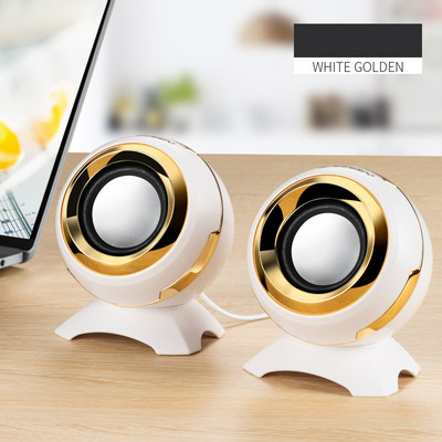 3,5 mm-es és USB adapter vezetékes mini számítógép hangszóró Q8 basszus sztereó asztali hangszóró laptop telefonhoz AUX audio multimédiás hangszóró