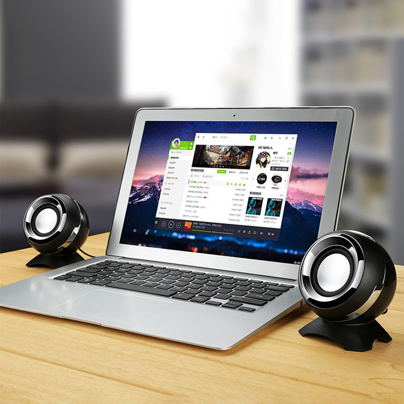 3,5 mm-es és USB adapter vezetékes mini számítógép hangszóró Q8 basszus sztereó asztali hangszóró laptop telefonhoz AUX audio multimédiás hangszóró