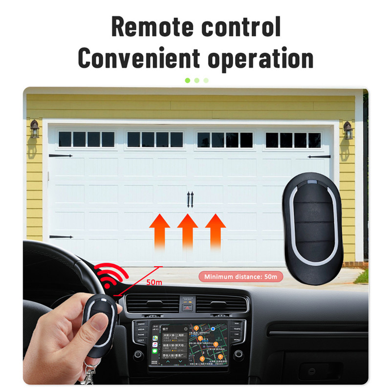 Noliktavas durvju atvērēja tālvadības pults Garāžas durvju atvērējs Bezvadu korpusa klase Ip54 Tālvadības pults automašīnas atslēgas garāžas durvis