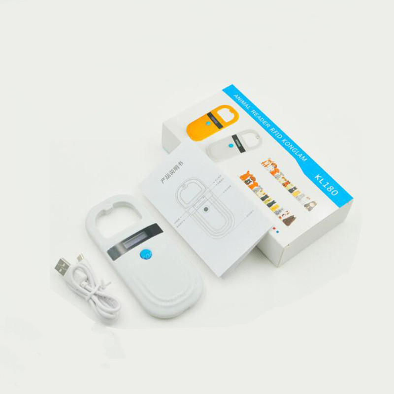 Lector chip mascota Rokas dzīvnieku mājdzīvnieku mikroshēmu skenera karšu lasītājs RFID 134.2Khz identifikācijas etiķetes Mikročipu lasītājs sunim kaķim