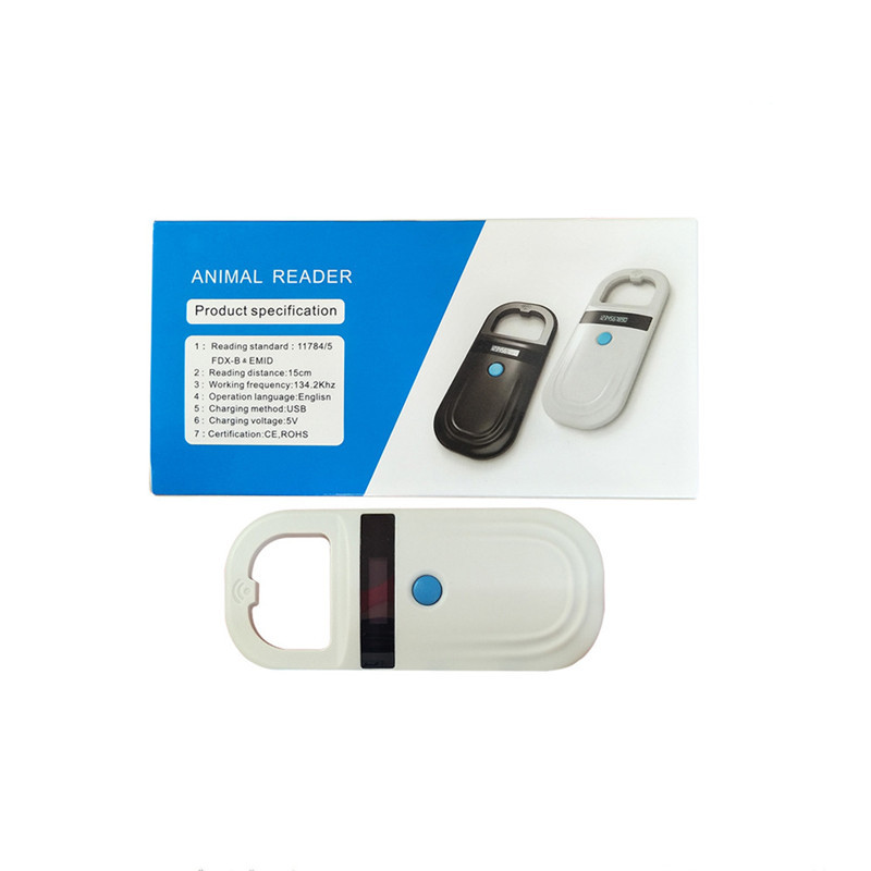 Lector chip mascota Rokas dzīvnieku mājdzīvnieku mikroshēmu skenera karšu lasītājs RFID 134.2Khz identifikācijas etiķetes Mikročipu lasītājs sunim kaķim