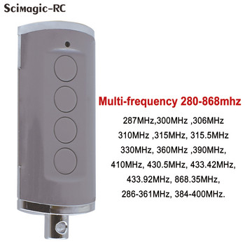 Scimagic Multi-Frequency 286MHz-868MHz Garage Gate Remote Control 433MHz Duplicator Clone Command Keychain предавател