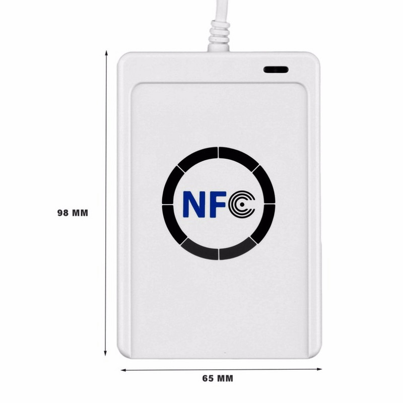 ACR122U RFID viedkarte NFC lasītājs rakstīšanas kopētājs kopētājs rakstāms klonēšanas programmatūra USB ISO14443 protokolam S50