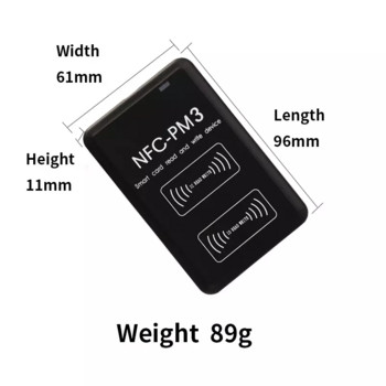 Нов NFC PM3 RFID четец за декодиране с пълно криптиране Дубликатор на смарт чип карти 13,56 Mhz записващо устройство 1K Ключова значка S50 Копирна машина за етикети