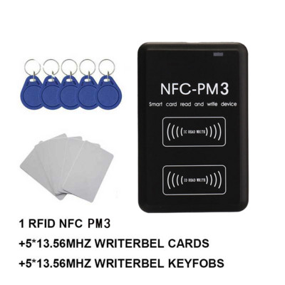 Jauns NFC PM3 RFID pilnas šifrēšanas dekodēšanas lasītājs Smart Chip karšu kopētājs 13,56 MHz Writer 1K atslēgas emblēmas S50 tagu kopētājs