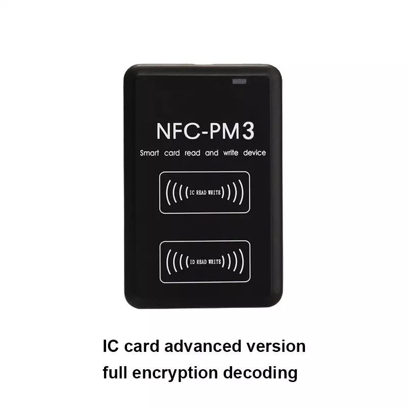 Jauns NFC PM3 RFID pilnas šifrēšanas dekodēšanas lasītājs Smart Chip karšu kopētājs 13,56 MHz Writer 1K atslēgas emblēmas S50 tagu kopētājs