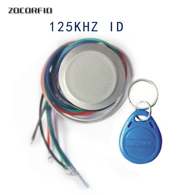 IP65 vízálló tűzálló kis mini fém 125 kHz EM kártyaolvasó Wiegand26/34 mikro beléptetőfej
