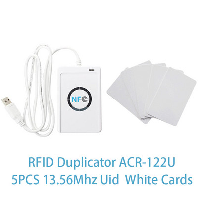 Нов RFID ACR122U NFC Четец на смарт карти Писач 13.56Mhz Копирна машина Дубликатор 1k S50 Key UID Clone Duplicate Label Programmer