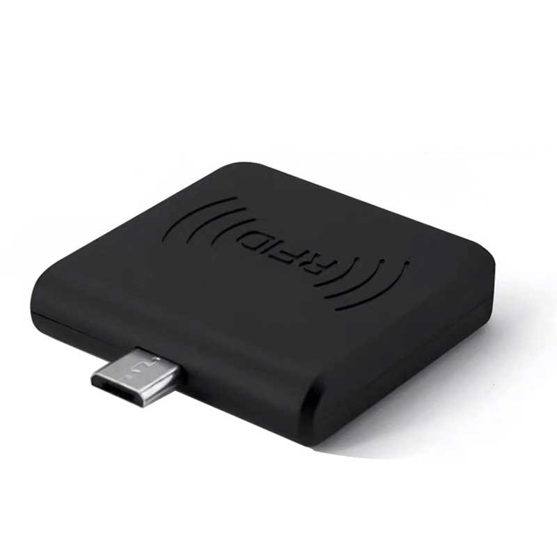 Mini hordozható RFID 125KHZ telefon OTG olvasó támogatja a Windows / Android USB olvasót Ingyenes szállítás