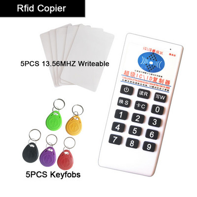 Jauns RFID 125khz ID 13.56mhz IC kopētāja lasītāja rakstītājs priekš EM4305 T5577 UID maināms tags