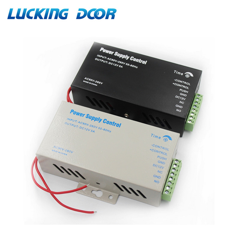 DC 12V система за контрол на достъпа на врата Превключвател Захранване 3A 5A AC 110~240V за RFID устройство за контрол на достъпа с пръстови отпечатъци