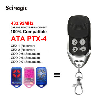 Νέο για γνήσια αυτόματη τεχνολογία PTX4 PTX-4 Τηλεχειριστήριο Μπλε Ροζ SecuraCode 433,92 MHz Πόρτα με ρολό
