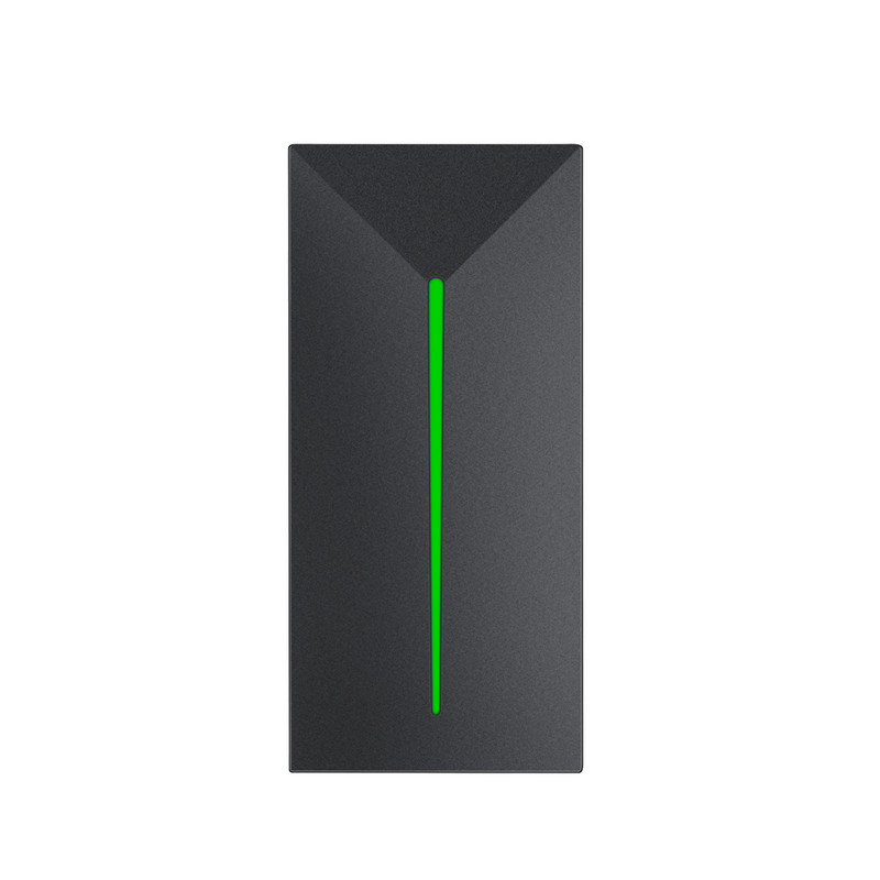 Piekļuves kontroles lasītājs 13,56MHZ/125KHZ tuvuma mazs karšu lasītājs IP68 ūdensizturīgs liela attāluma RFID karšu lasītājs melnā krāsā R6