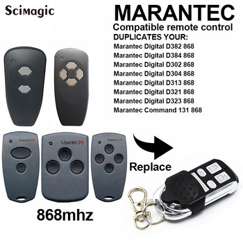 Clone Marantec Digital D382 D384 D313 D321 D323 Command 131 868MHz τηλεχειριστήριο γκαράζ Ηλεκτρονικός πομπός ανοίγματος πόρτας