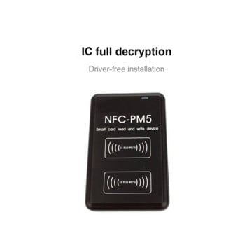 Rfid Nfc Pm5 Четец на смарт чип карти 13.56 mhz Дубликатор на етикети 125 khz Значка CUID FUID Key Writer Ic Id Programmer Clone Copier