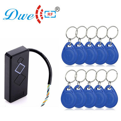 DWE CC RF drošības un aizsardzības piekļuves kontrole 125khz em id wiegand 26 wiegand 34 RFID lasītājs 12V