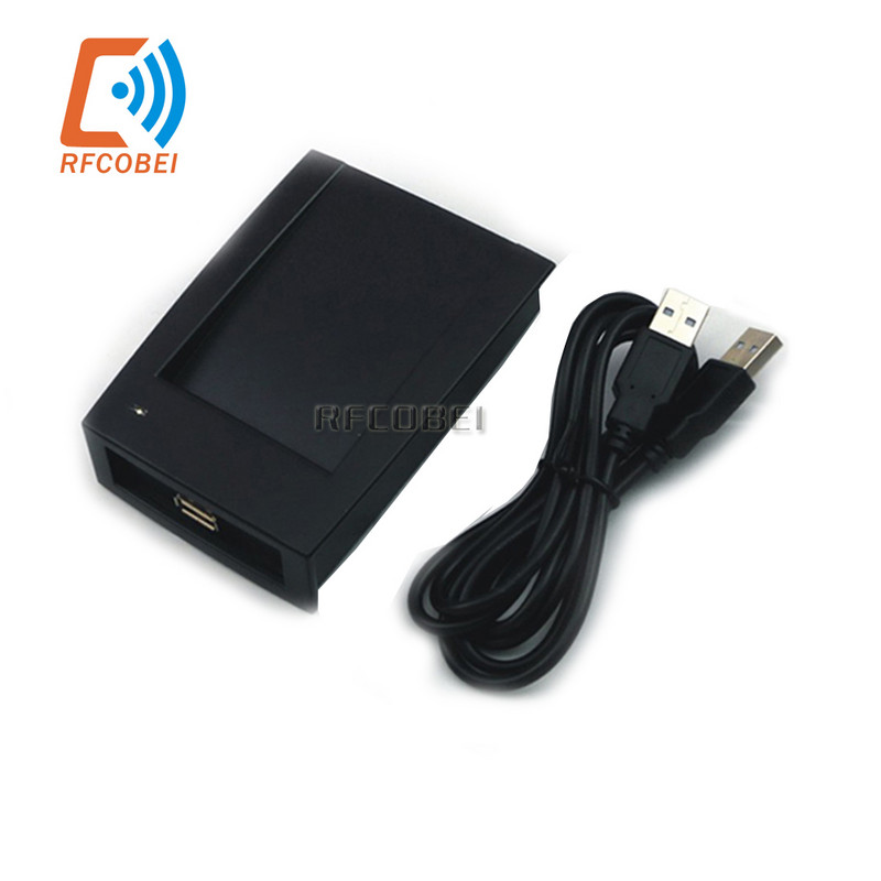 USB virtuális COM(RS232) port 13.56MHZ Frekvenciás RFID olvasó/NFC M1 kártyaolvasó +1 kártya