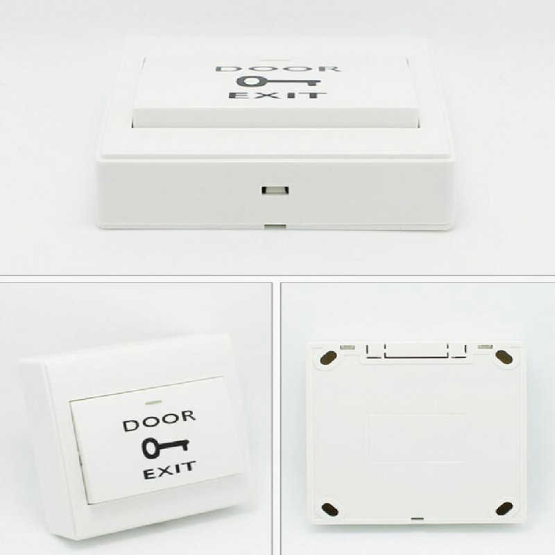 86 mm alalisvoolu 12 V suruväljapääsu vabastusnupplüliti koos nupukarbiga uksele juurdepääsu juhtimissüsteemi plastpaneeli nupp