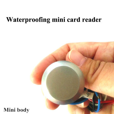 Безплатна доставка 125Khz RFID съвместим EM Marine Small Mini card wiegand26 ID Reader +1 бр. EM4100 ключодържатели