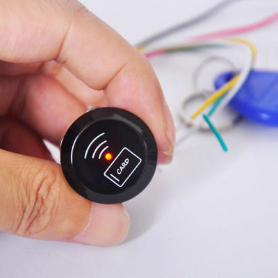 Безплатна доставка 125Khz RFID съвместим EM Marine Small Mini card wiegand26 ID Reader +1 бр. EM4100 ключодържатели