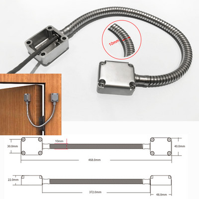 Примка за врата Електрическа неръждаема стомана Открита защитна втулка за контрол на достъпа Кабелна линия за контролна ключалка Ключалка на вратата