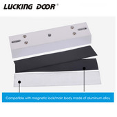 280kg Magnētiskā slēdzene U formas kronšteins izmantošanai bezrāmju stikla durvīm koka durvīm Piekļuves kontroles sistēma